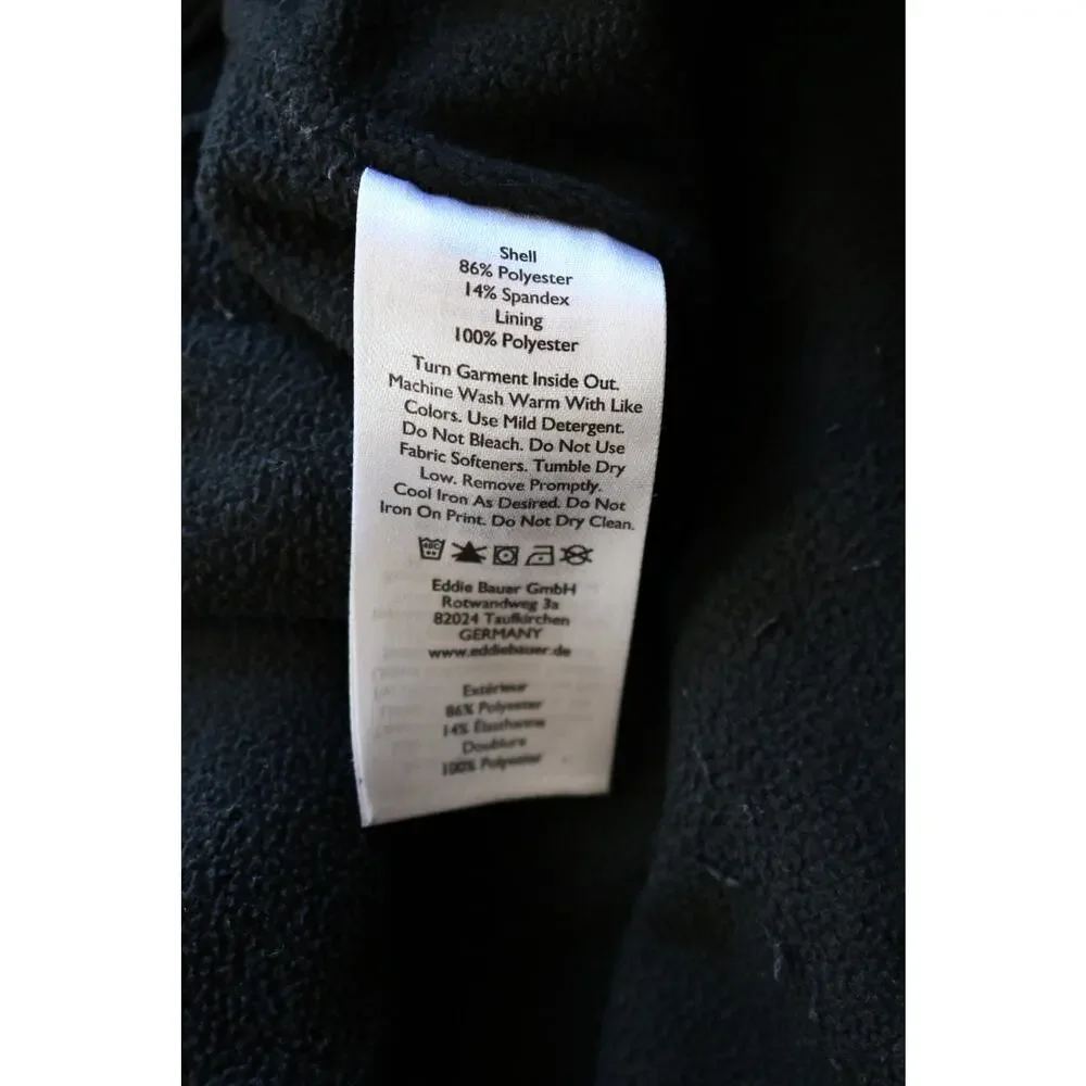 EDDIE BAUER Insulated Pants Womens Petite 12 Gray Faux Fleece Lined Cargo Hiking - Picture 14 of 14